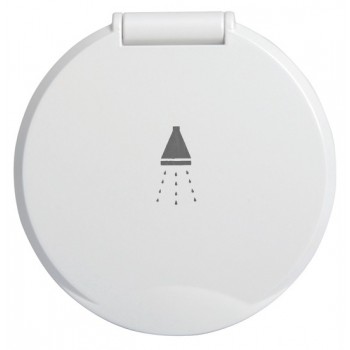 Box doccia A PARETE con doccia a pulsante Mizar - Sportello BIANCO